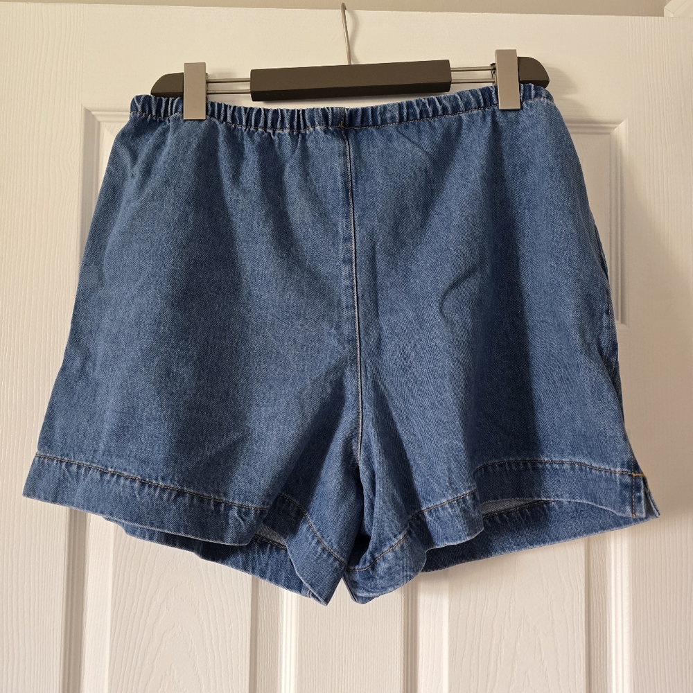 Denim Blue Women's Shorts With Drawstring NWT - Picture 6 of 7